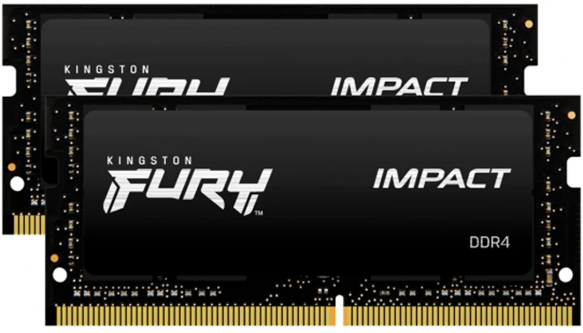 Kingston Technology Corp. Kingston Technology Corp. KF432S20IBK2/32 FURY Impact 32GB (2×16GB) DDR4 3200 CL20 260-pin SO-DIMM laptop RAM — 제품 사진