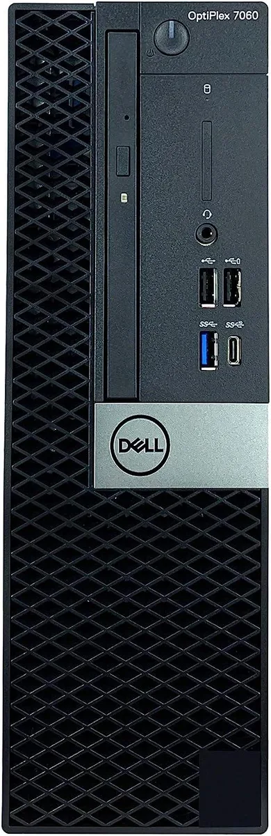 Black Dell Optiplex 7060 small form factor desktop tower
