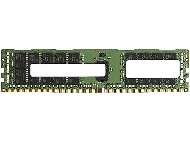 Green 288-pin DDR4 server memory module, 32GB, no heat spreader