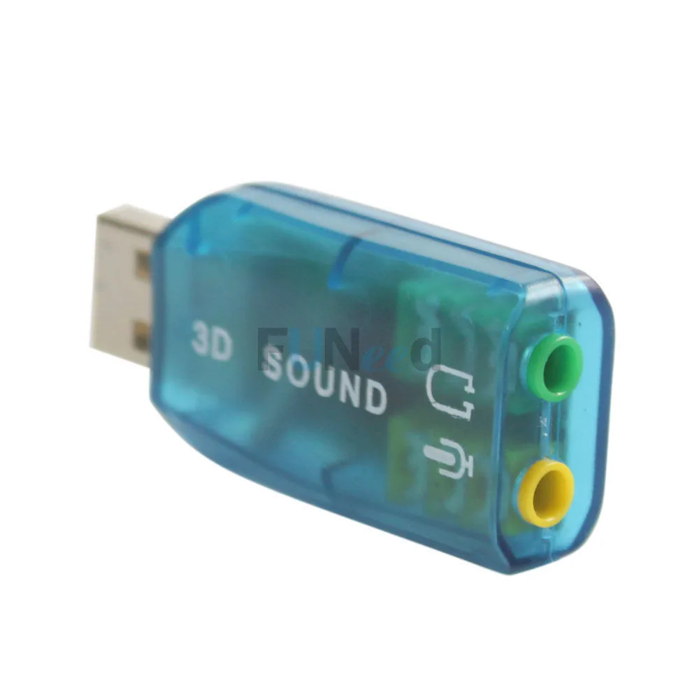 Tonstep Tonstep USB 2.0 5.1 Sound Card Adapter Blue — product photo