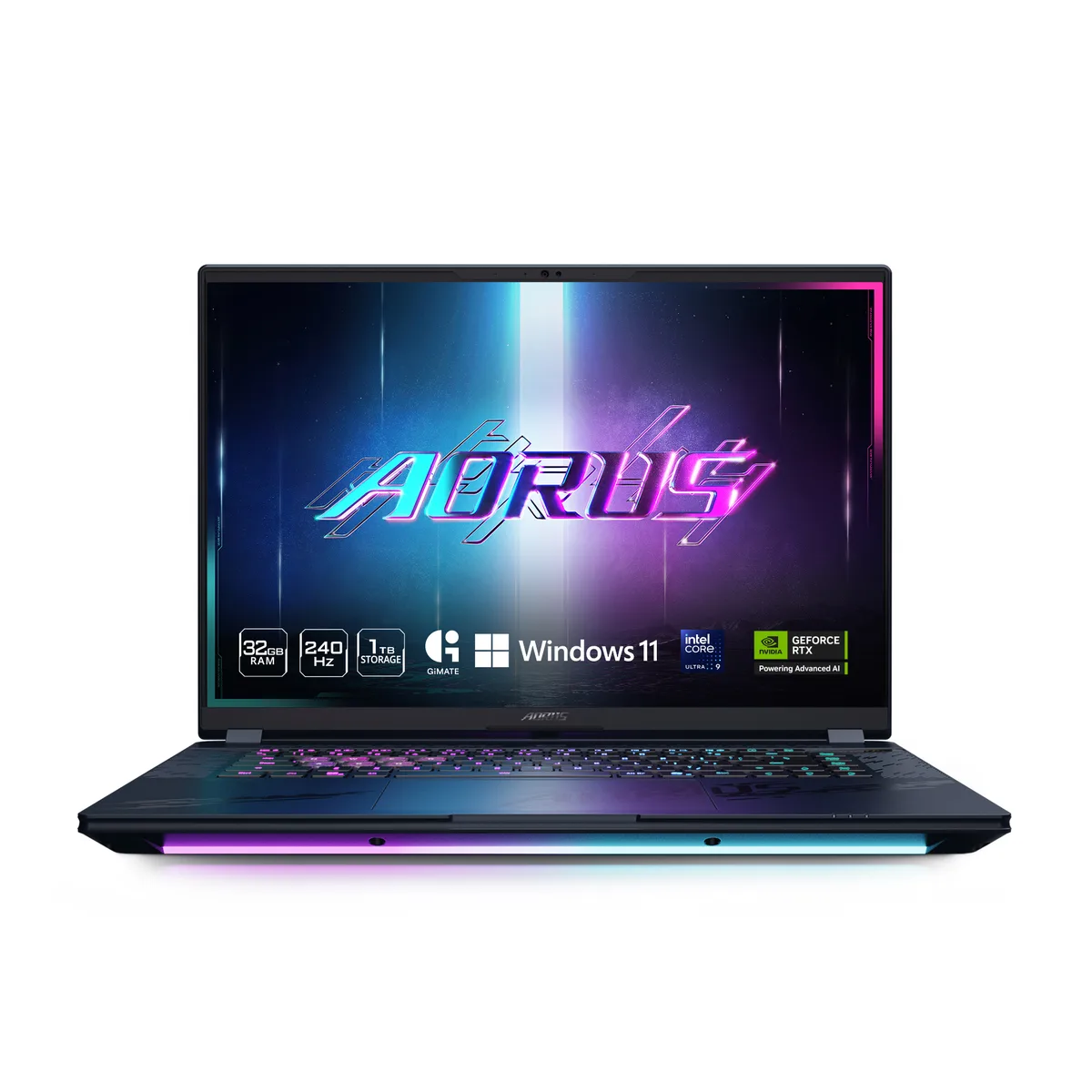 Dark Tide gaming laptop, thin light chassis, 16 inch screen, slim bezels