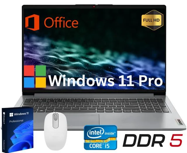 Lenovo Lenovo IdeaPad Slim 3i laptop i5-1335U 16GB DDR5 1TB NVMe 15.6" FHD Windows 11 Pro Grey — product photo