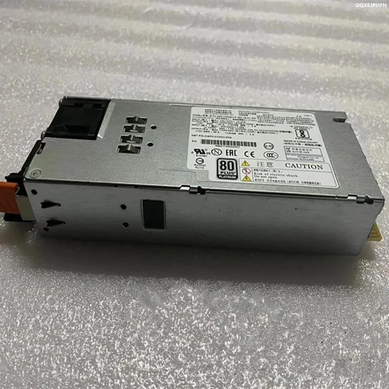 Rectangular 1200W ATX power supply unit with matte black metal casing and rear fan grille