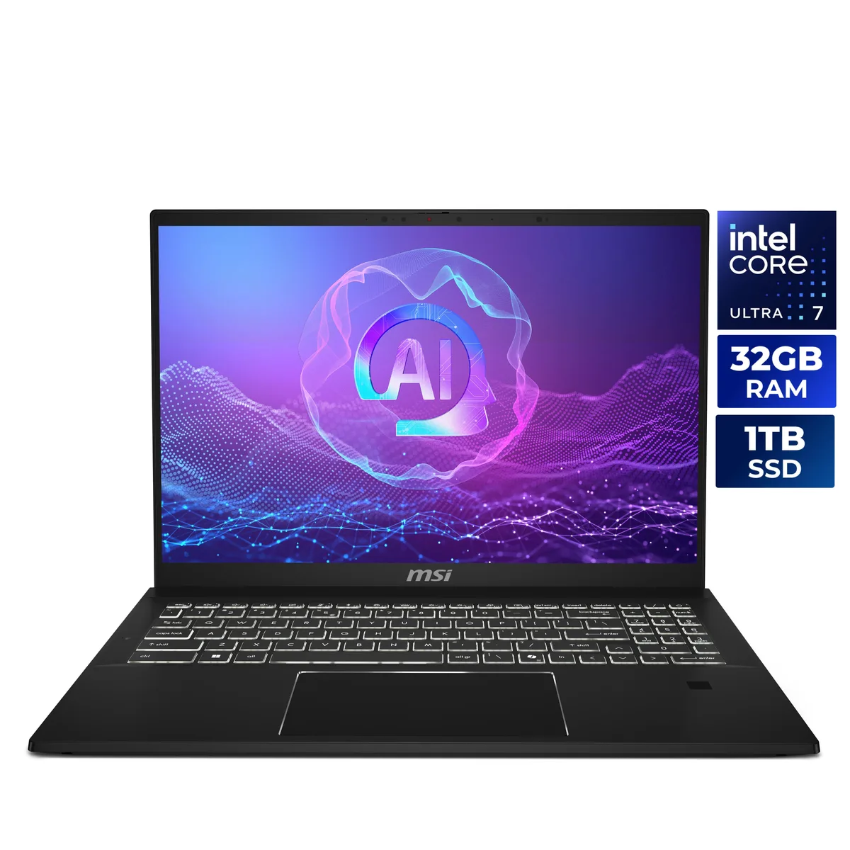 MSI MSI SummitPro 16 AI A2HVETG-074US 2-in-1 laptop Intel Core Ultra 7 255H RTX 4050 32GB 1TB — ürün fotoğrafı
