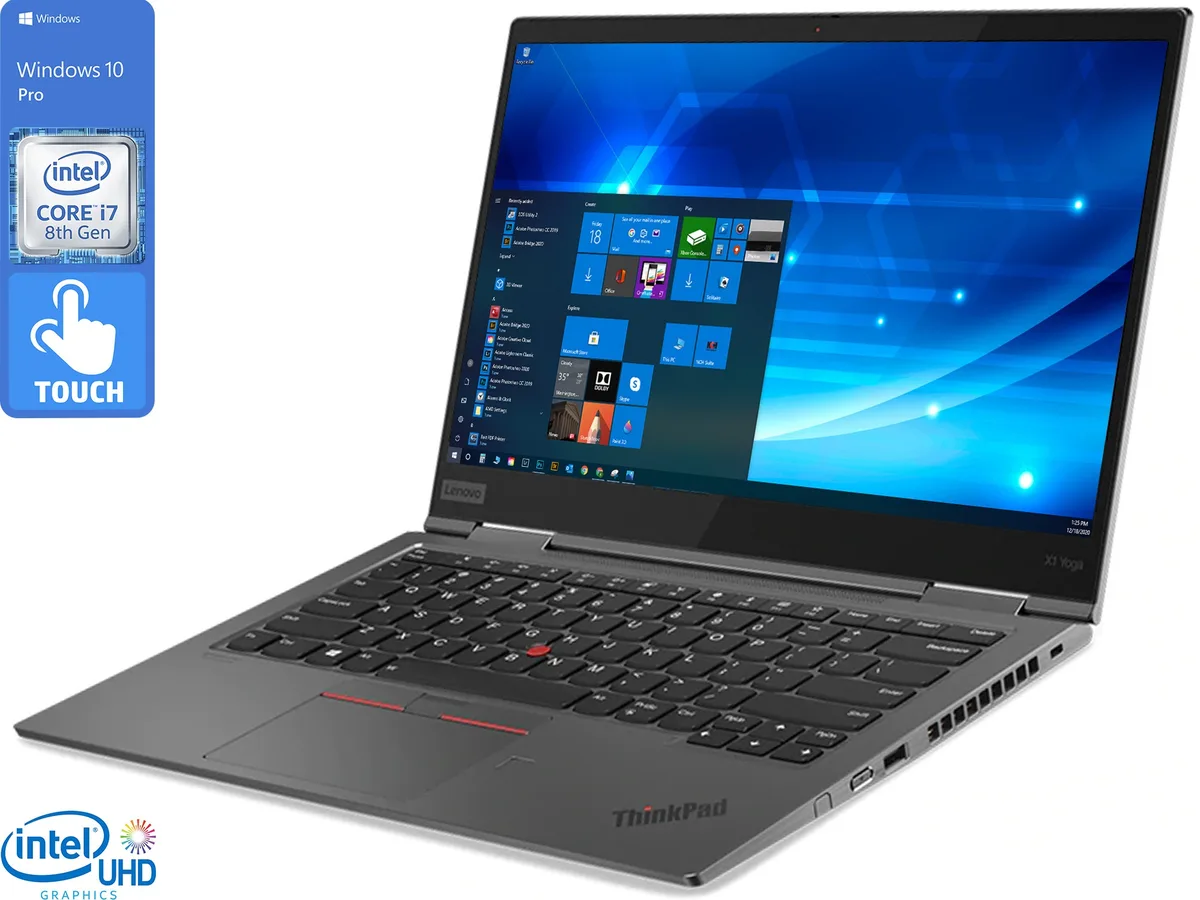 Lenovo Lenovo ThinkPad X1 Yoga laptop 14 FHD Touch i7-8665U 16GB DDR3 256GB NVMe — photo du produit