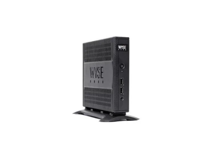 Compact thin client unit, matte black finish, Dell branding