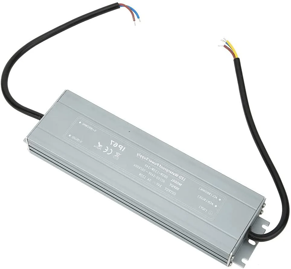 Ultra-thin anodized IP67 power supply unit 120W 24V