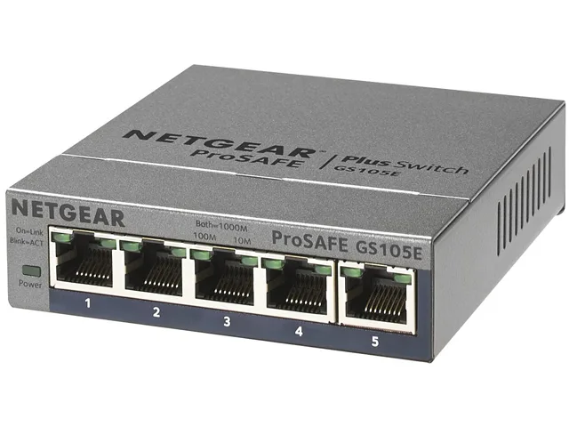 Netgear Inc. Netgear Inc. GS105E-200NAS 5-Port Gigabit network switch — 商品照片