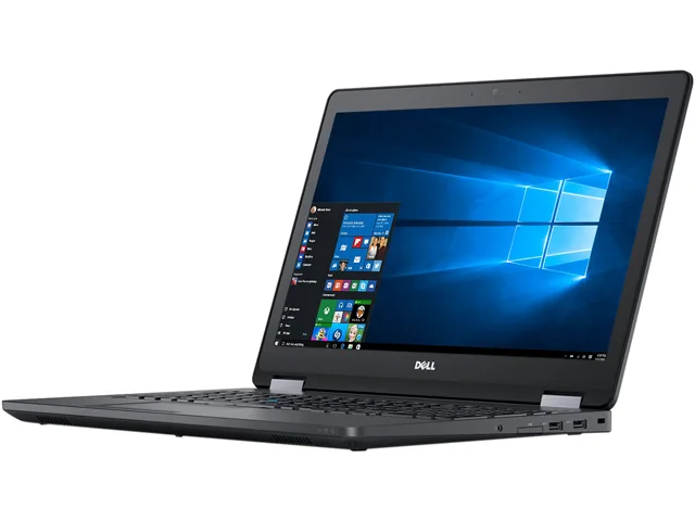 Silver Dell Latitude E5570 laptop, 15.6 inch non-touch screen, closed lid
