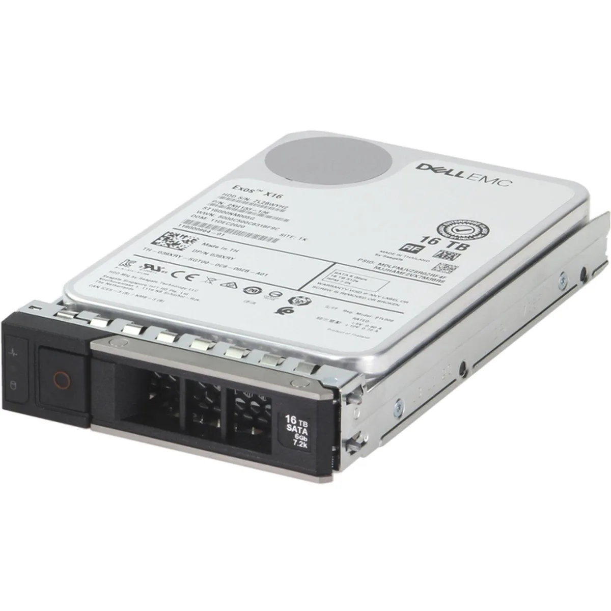 Silver 3.5 inch internal hard drive with circuit board visible