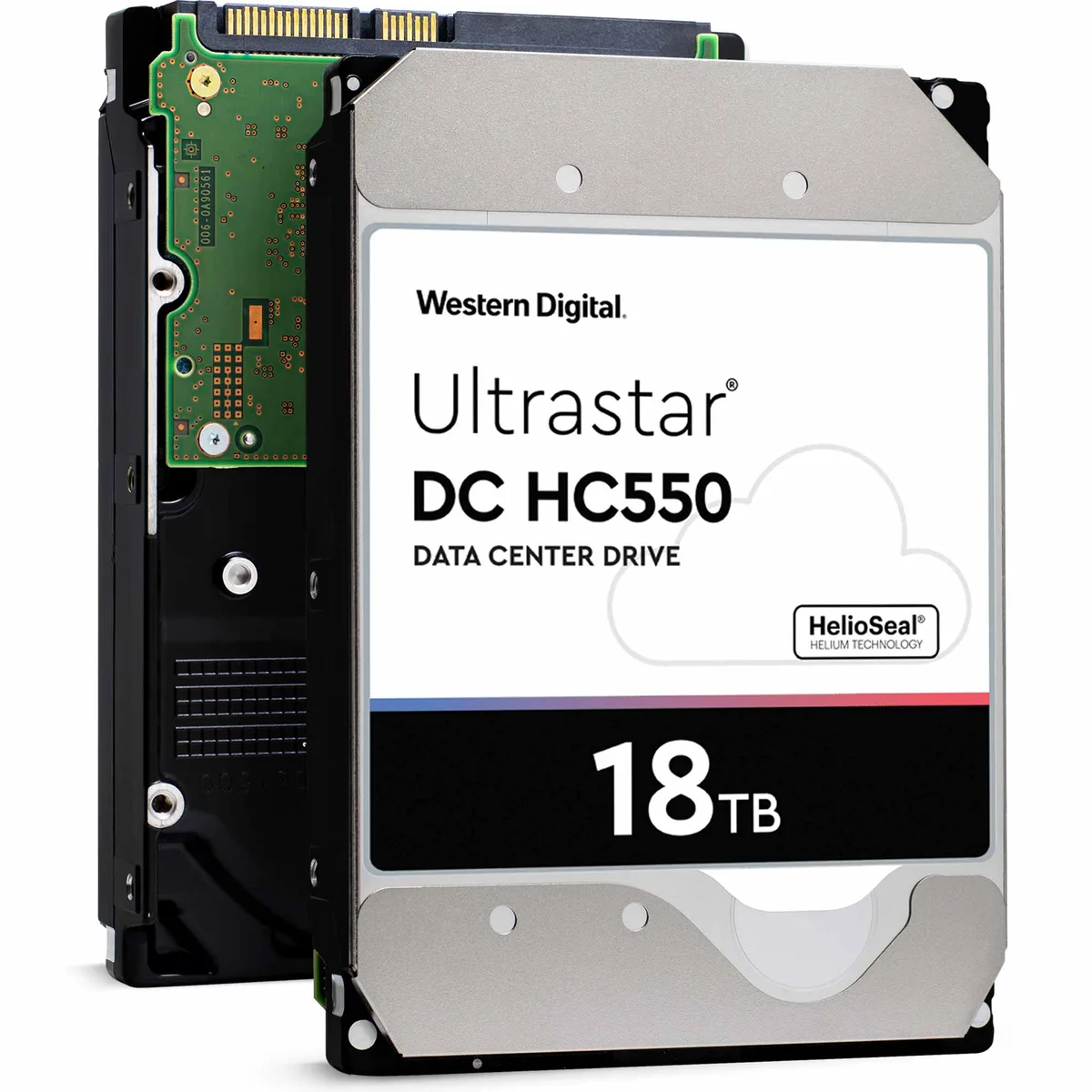 Western Digital Western Digital 0F38459 Ultrastar DC HC550 18TB 3.5" 7200 RPM 512MB cache SATA internal hard drive — 제품 사진