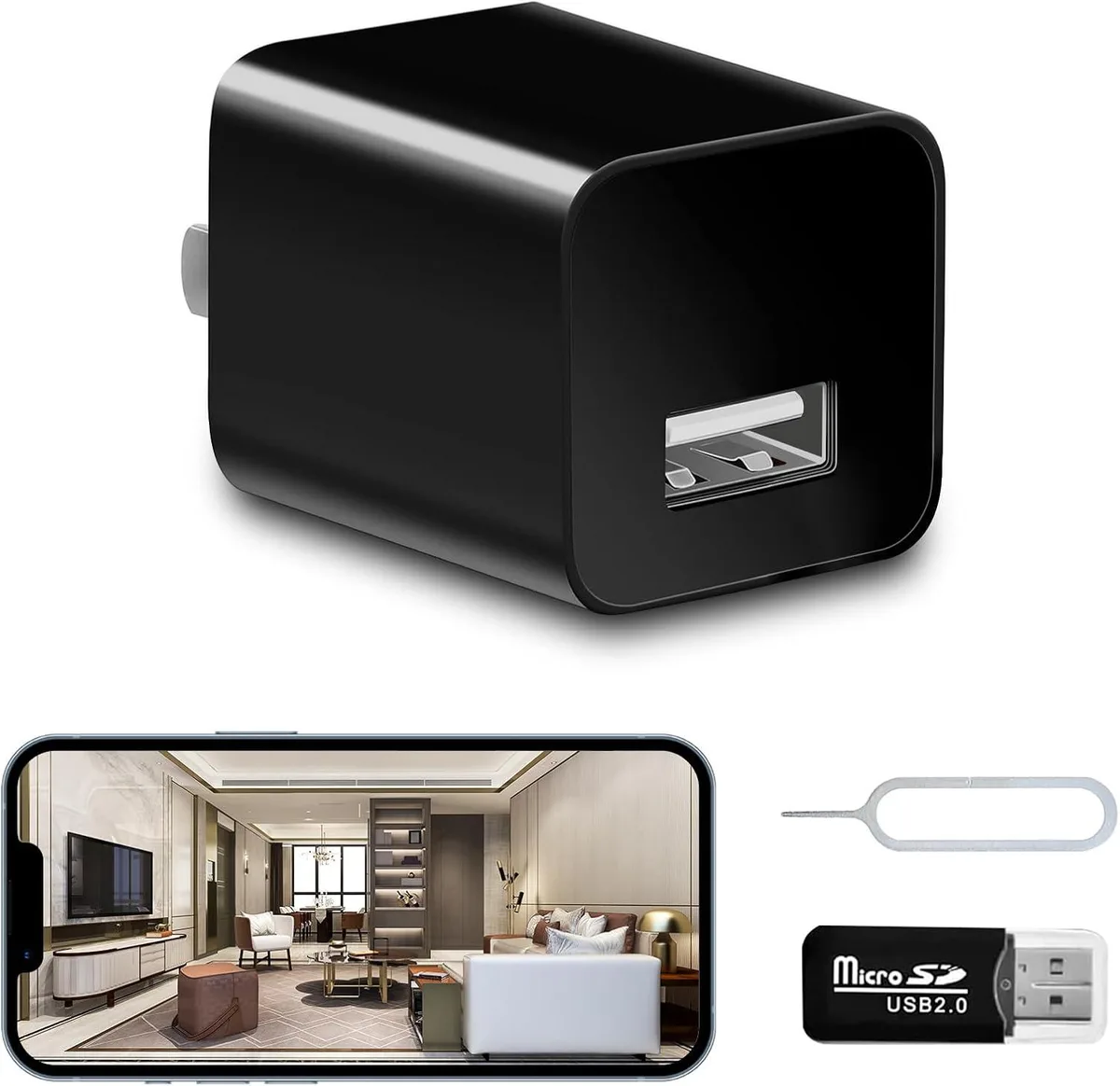 Clover Q11 1080p USB Charger Hidden Camera — ürün fotoğrafı