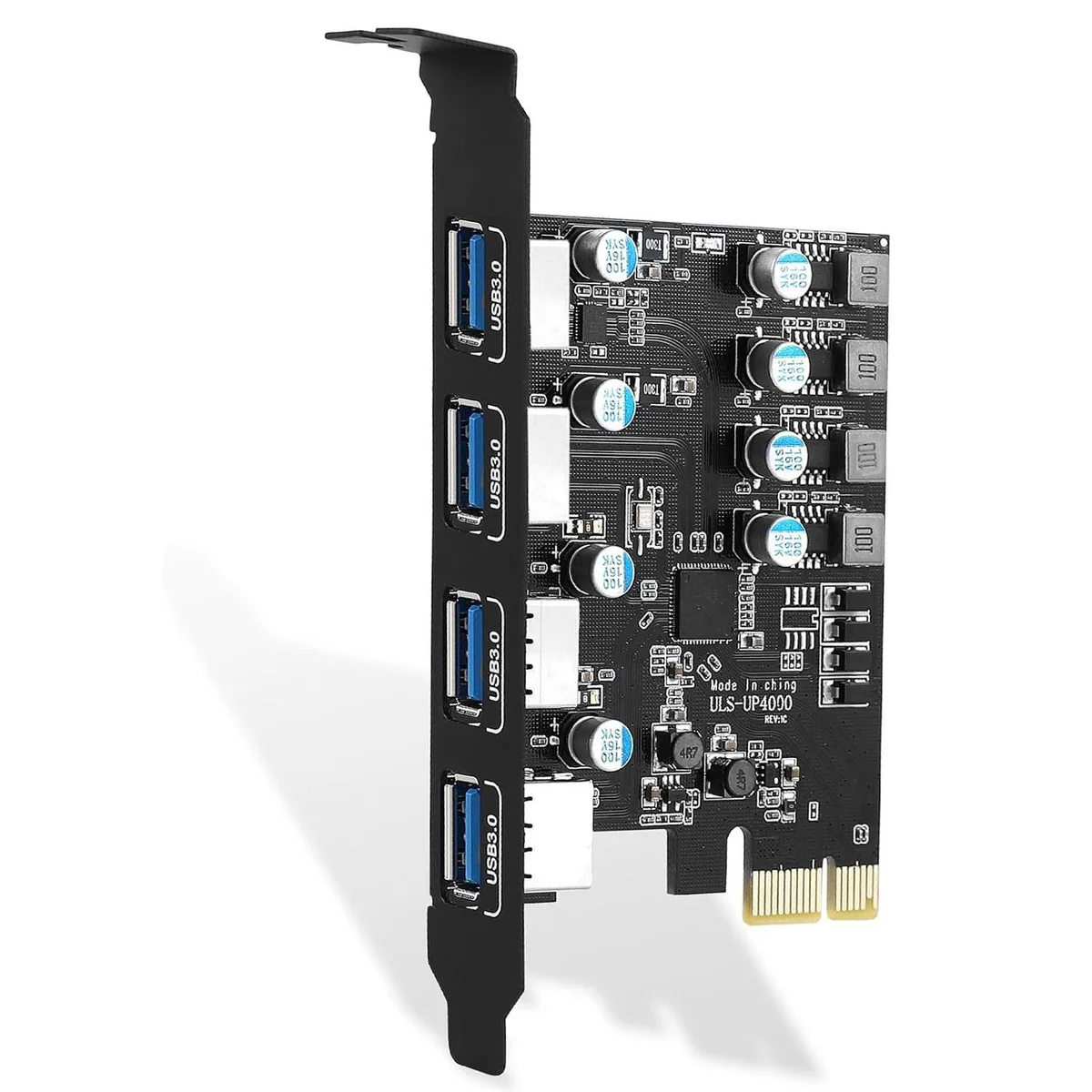 ESTONE ESTONE PCIE24ABK 4-Port USB 3.0 PCIe Expansion Card — foto del prodotto