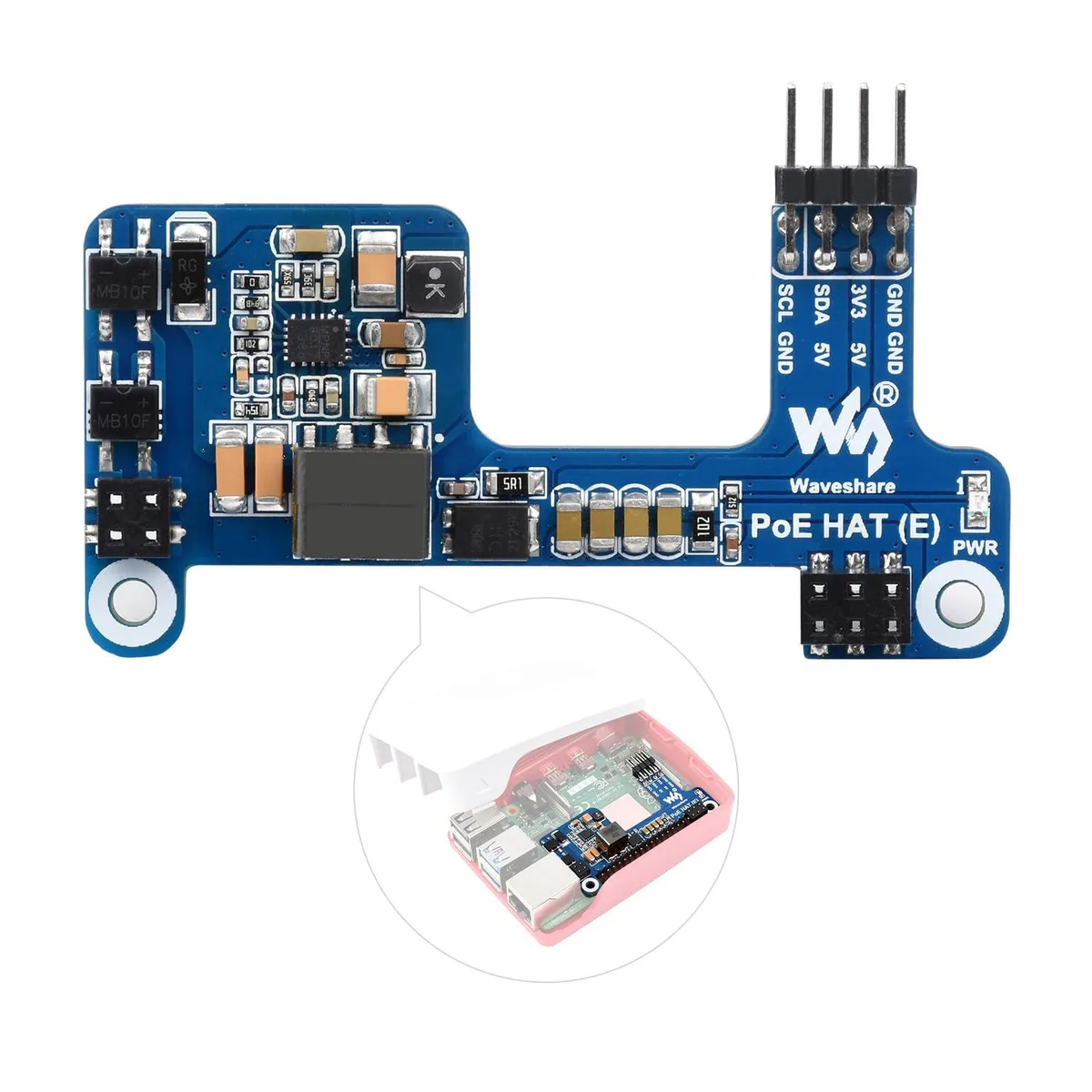 KEHIPI KEHIPI PoE HAT (E) development board 802.3af-compliant — Produktfoto