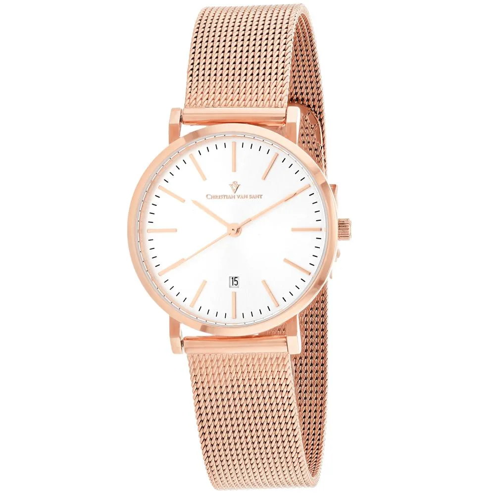 Christian Van Sant Christian Van Sant CV4222 Paradigm Quartz Watch Silver Stainless Steel 15mm Band — product photo