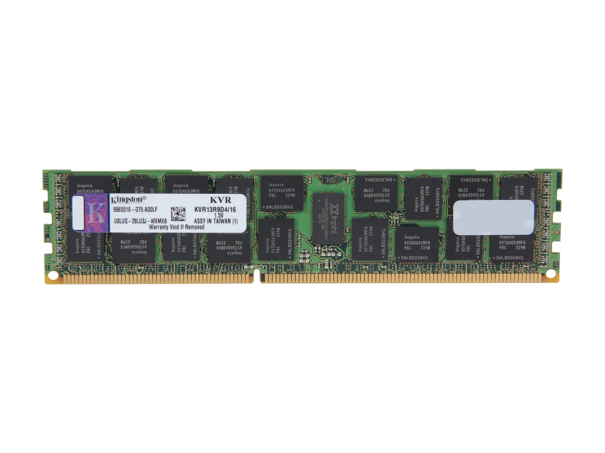 Kingston Technology Corp. Kingston Technology Corp. KVR13R9D4/16 16GB DDR3 1333 ECC Registered Server RAM — foto del producto