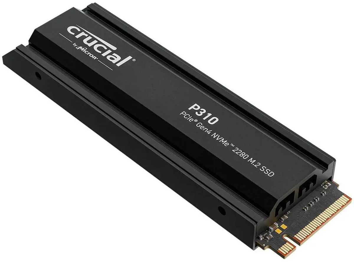 Crucial Crucial P310 CT2000P310SSD5 2TB M.2 2280 internal SSD with heatsink — Produktfoto