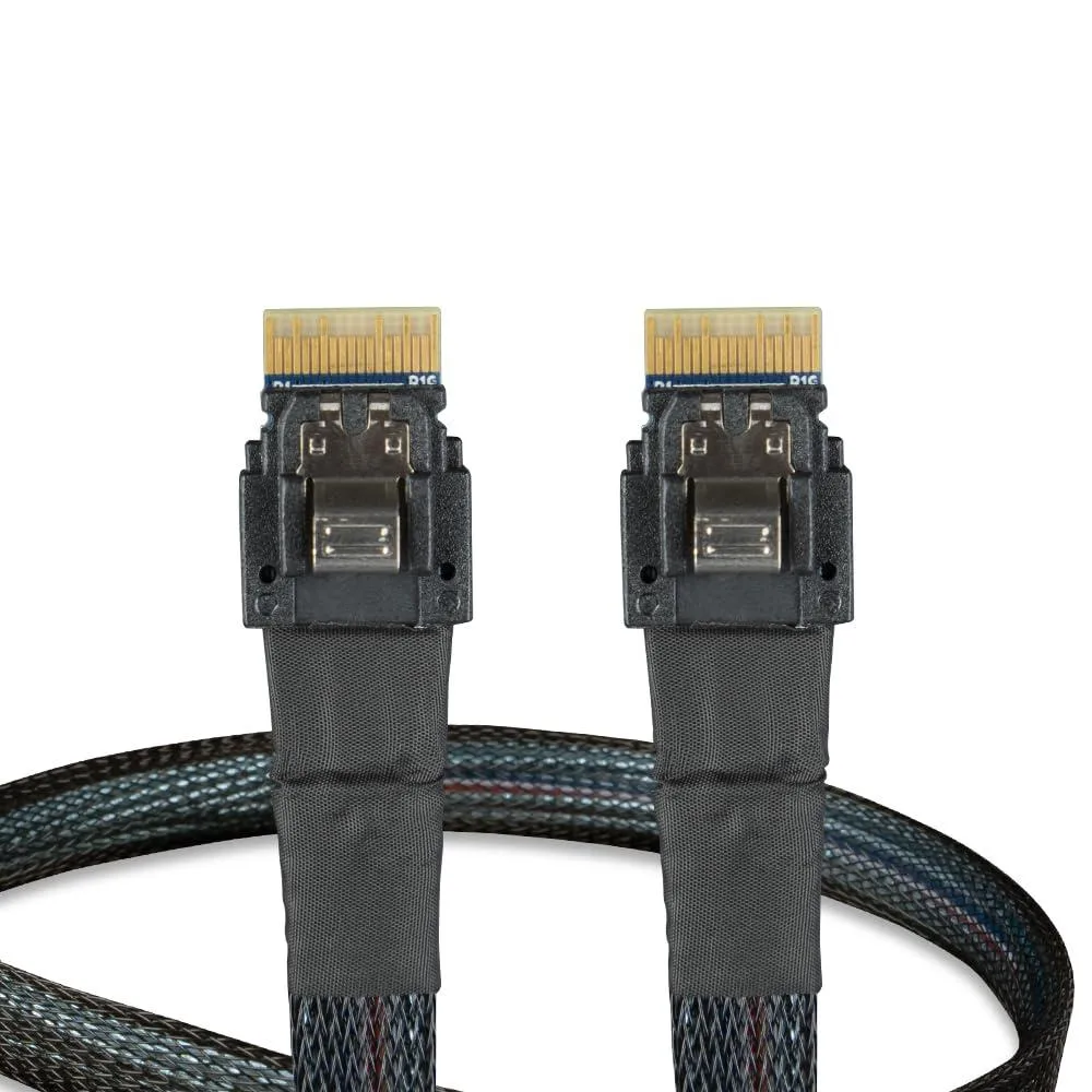 LORDWORLD LORDWORLD SlimSAS 4i SFF-8654 to SlimSAS 4i SFF-8654 Cable 0.5M — product photo