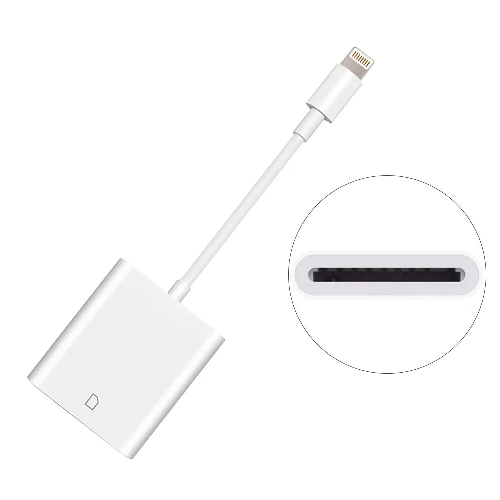 LUOM LUOM SKYLETTE-L Lightning SD Card Reader White — Produktfoto