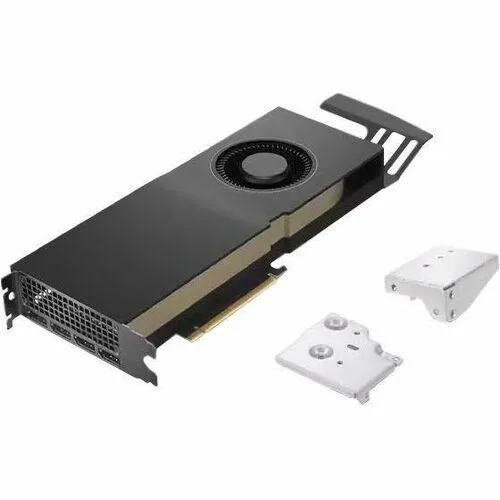 Dual-slot 10.5 inch workstation graphics card with four DisplayPort connectors