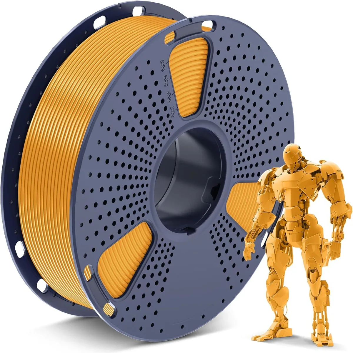 BFKK BFKK PLA 3D Printer Filament 1.75mm Gold 1kg Spool — 商品照片