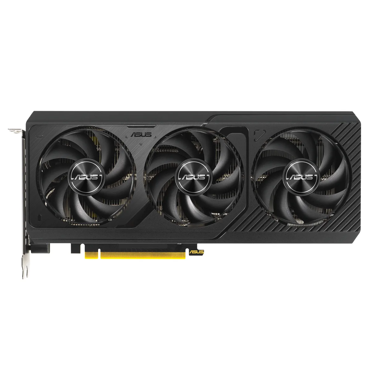ASUS Prime RTX 4070 Super graphics card with three axial fans in dark finish