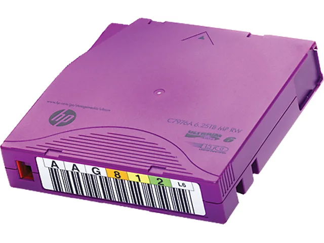 HPE HPE C7976AN LTO Ultrium 1 backup media 2.50 TB native 6.25 TB compressed 20 pack — صورة المنتج
