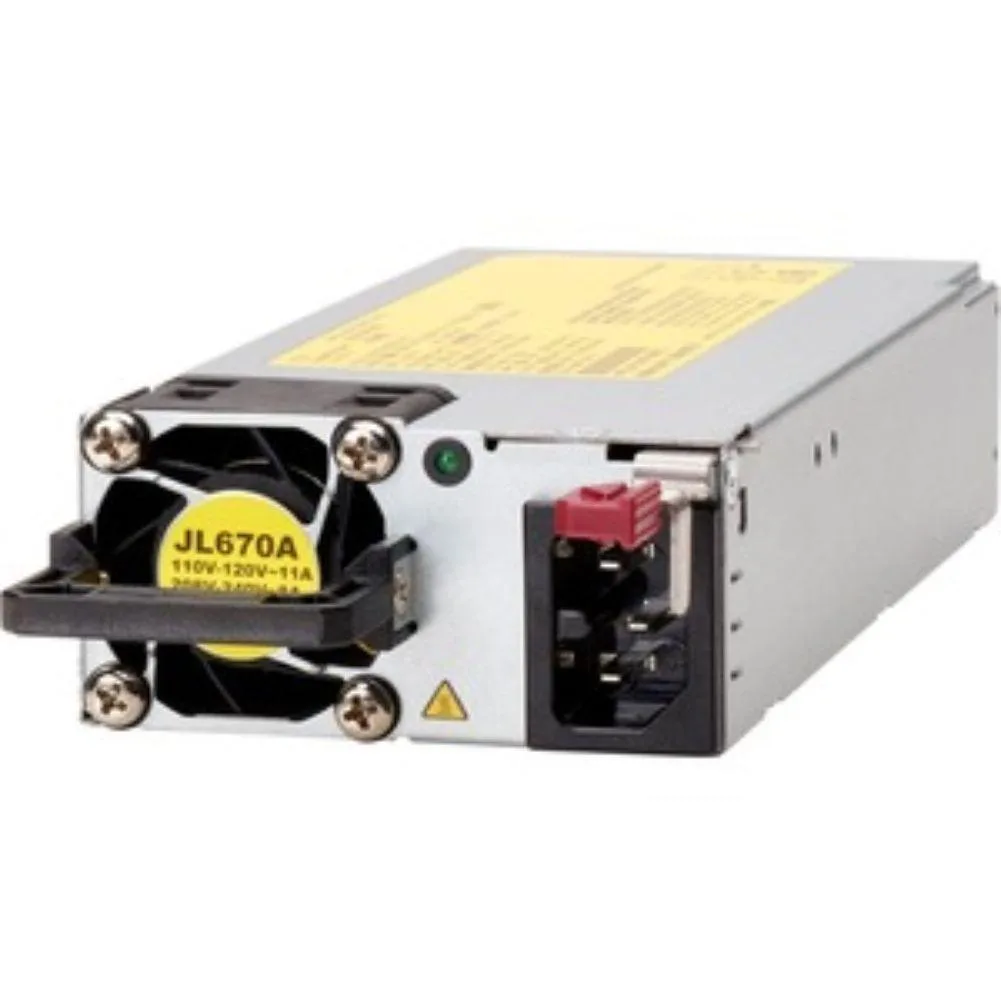 HPE HPE JL670AABA Aruba X372 54VDC 1600W server power supply — fotografie produktu