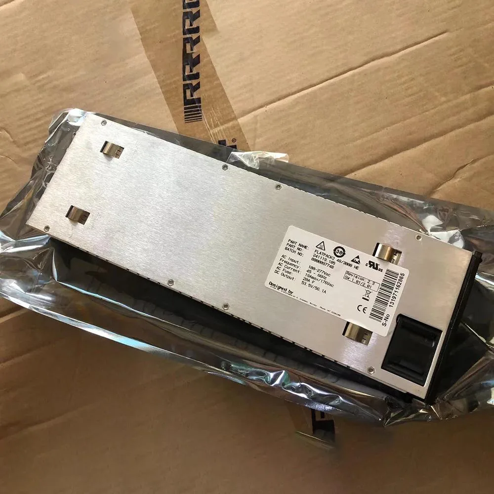 Rectangular flat power module, silver metal finish, model 241119.105