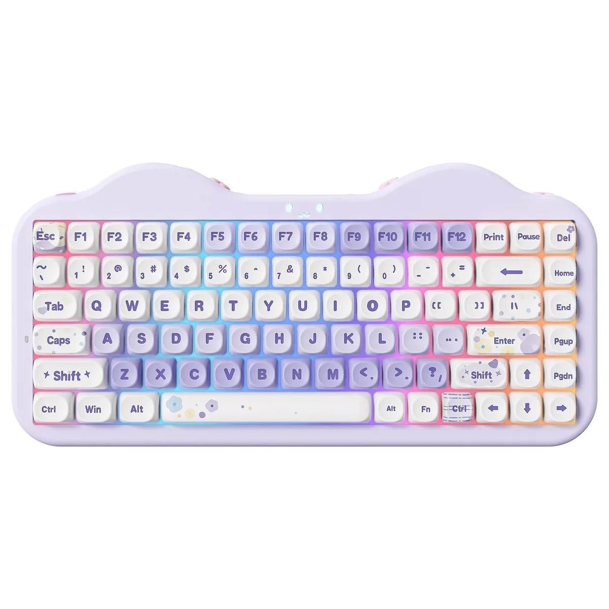 YUNZII YUNZII C75 Gaming Keyboard 75% Purple Milk V2 Switch — product photo