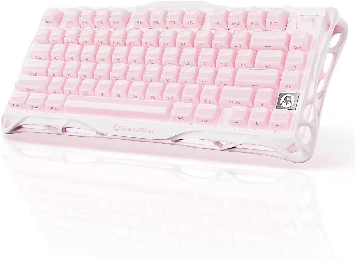 WISDUM WISDUM Mercury K1 75% Pink Gaming Keyboard — product photo