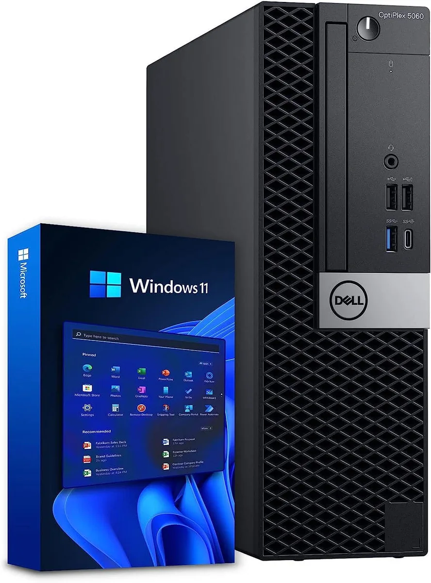 Black Dell OptiPlex 5060 tower desktop computer