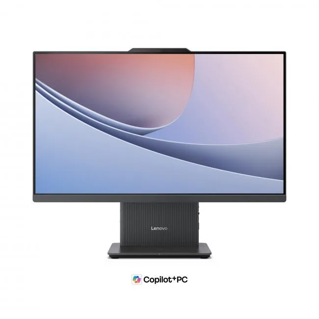Lenovo IdeaCentre 23.8 inch all-in-one desktop in Luna Grey with wireless keyboard and mouse