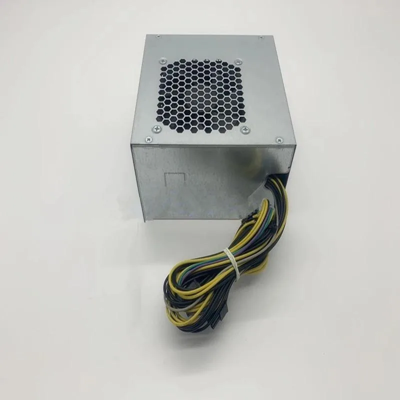 Rectangular black ATX power supply unit with 8-pin connector visible