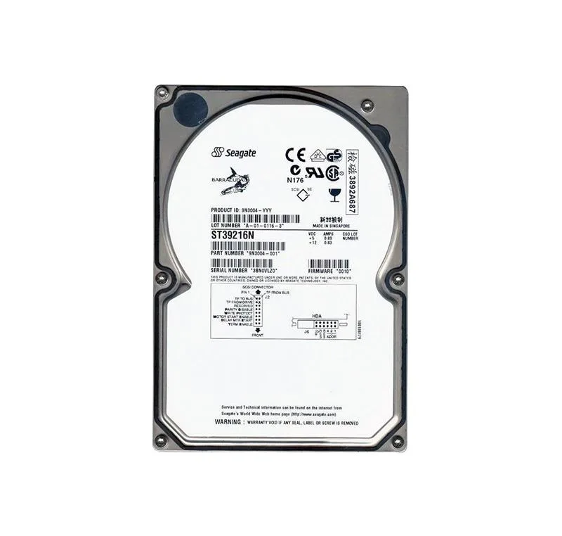 Seagate Seagate ST39216N 9 GB 7200 RPM Ultra2 SCSI 3.5-inch internal hard drive — ürün fotoğrafı