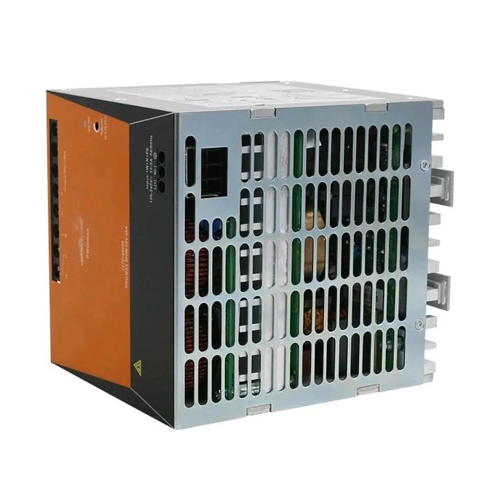Rectangular silver metal ATX power supply unit with ventilation grille and label showing 960W 24V 40A