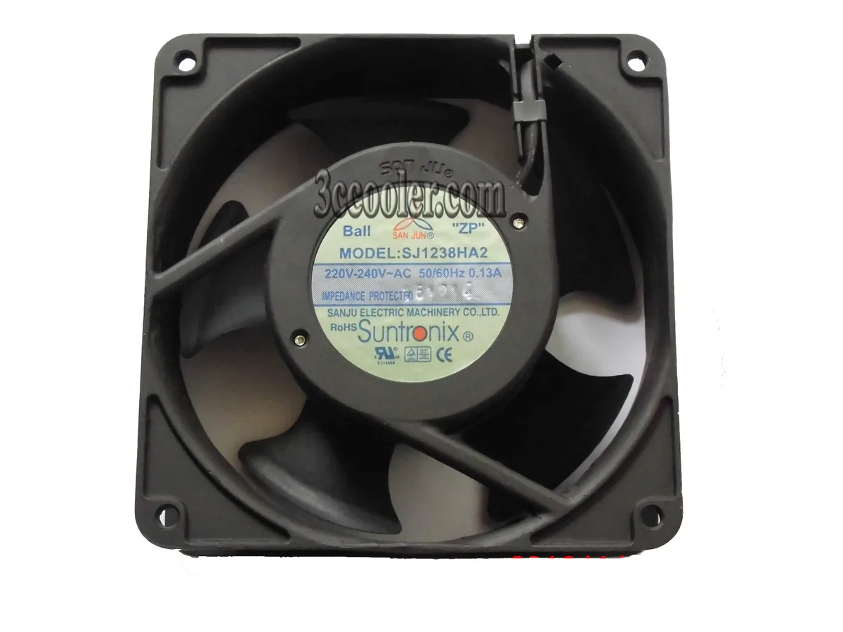 Zyvpee Zyvpee SJ1238HA2 120mm 38mm 220-240V 50/60Hz 0.13A 2 Pin AC case fan — صورة المنتج