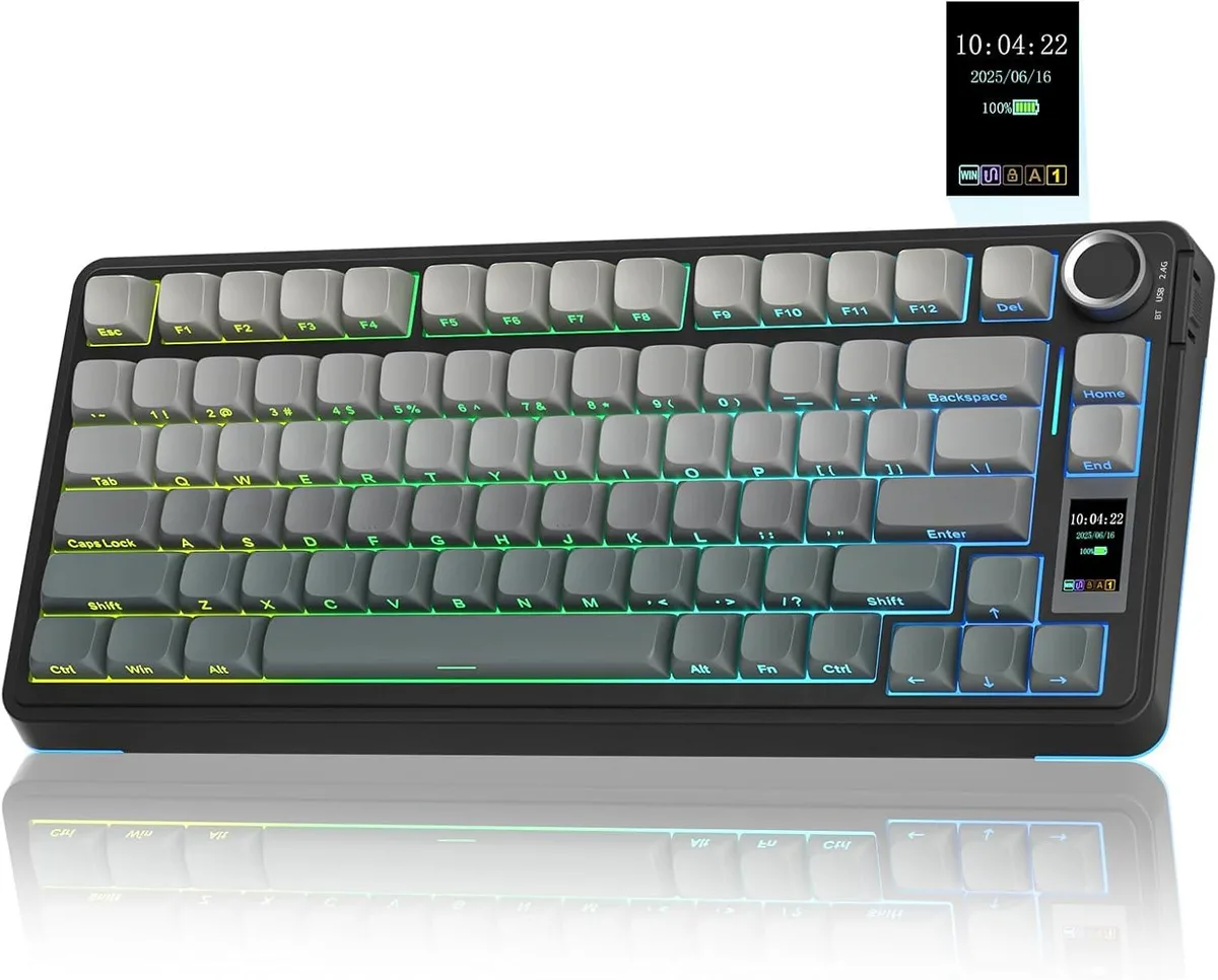 usbroway usbroway AULA S75 PRO 75% Gaming Keyboard with Screen & Knob — Produktfoto