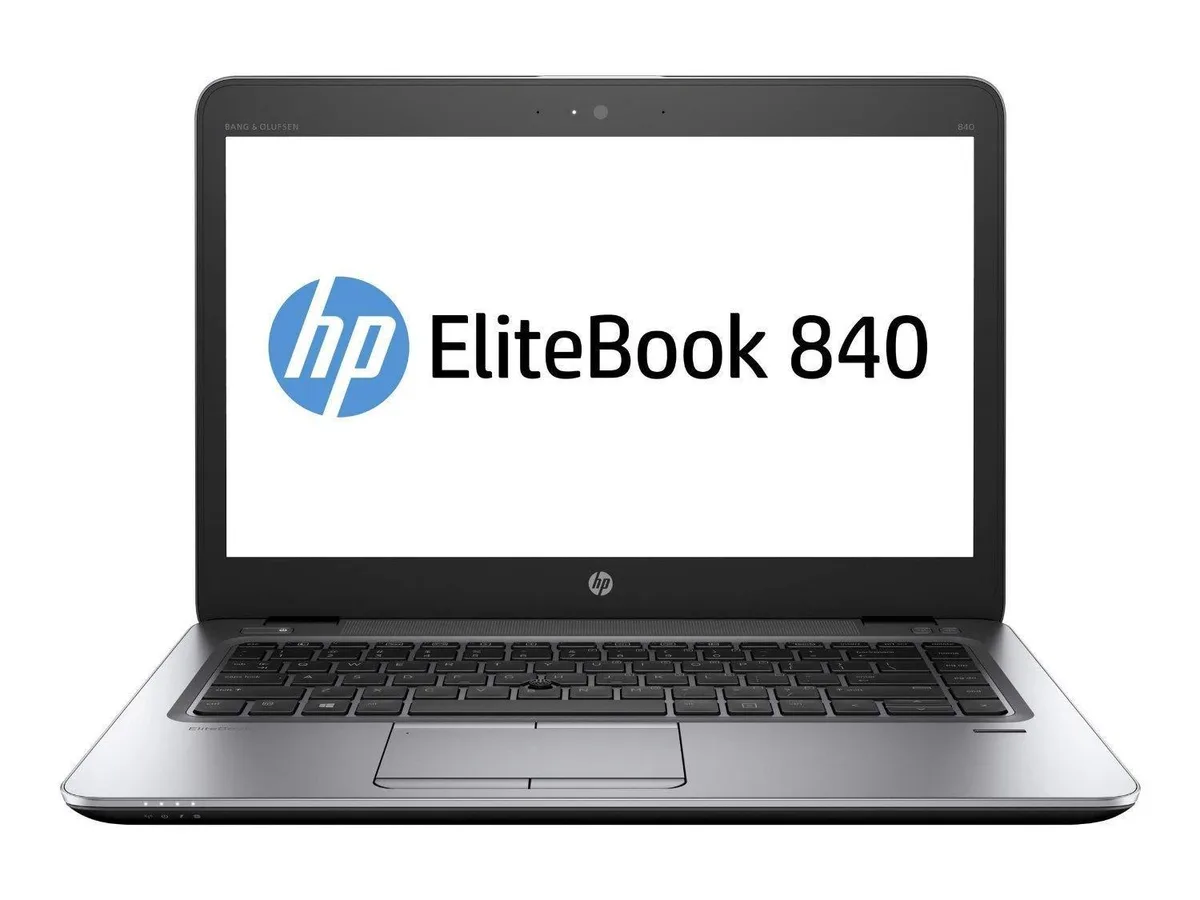 Silver HP EliteBook 840 G3 14 inch laptop closed lid matte finish
