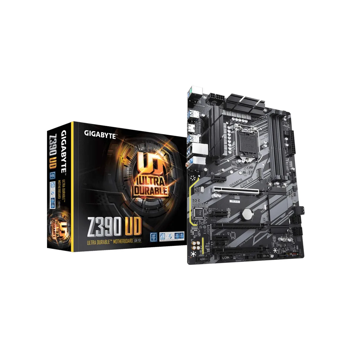 GIGABYTE GIGABYTE Z390 UD Intel motherboard for Cryptocurrency Mining with 6 PCIe Slots — photo du produit