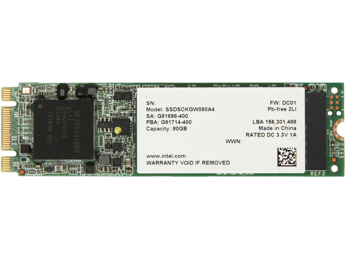 Intel Intel 530 Series 80GB SATA Internal SSD SSDSCKGW080A401 — product photo