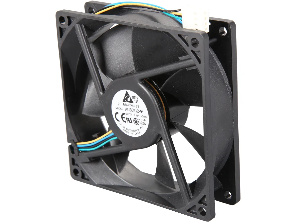 DELTA ELECTRONICS DELTA ELECTRONICS AUB0912VH-PWM 92mm PWM case fan 3800 RPM 68 CFM 45 dBA — foto produk