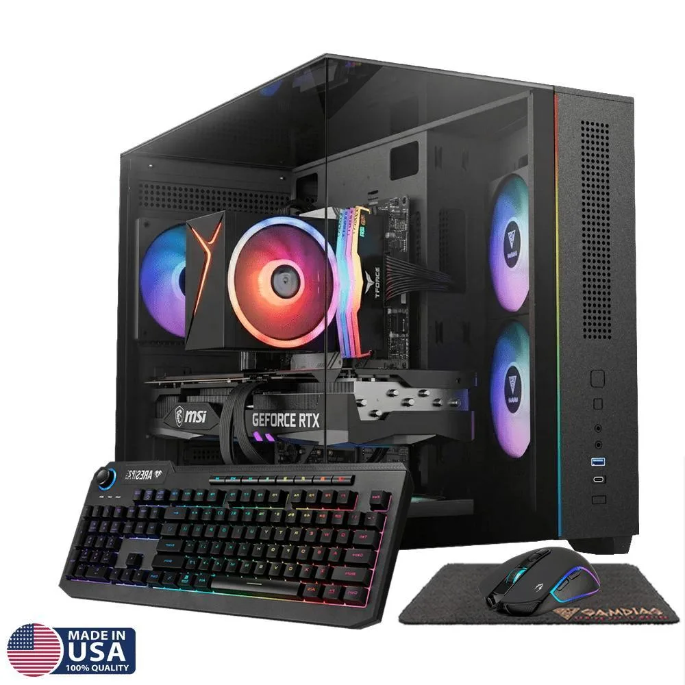 Gigatech Gaming Gigatech Gaming Titan-3I1-24 gaming PC Ryzen 5 5500 RTX 5060 16GB DDR4 512GB SSD — product photo