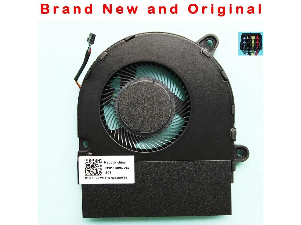 Small black CPU cooling fan with plastic frame and blades