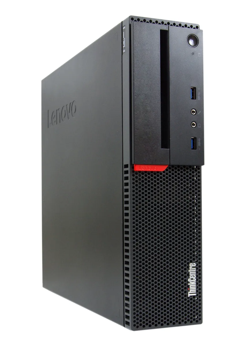 Compact black Lenovo M700 small-form-factor desktop tower