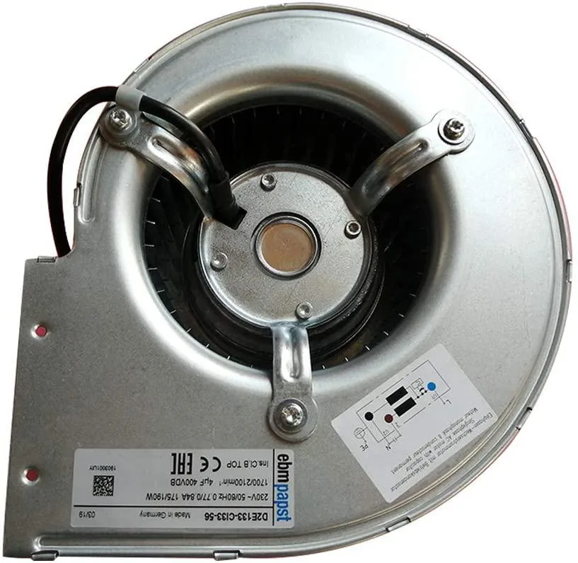 CAFELE CAFELE D2E133-CI33-56 230V 133mm Forward Centrifugal Fan Blower — 商品照片