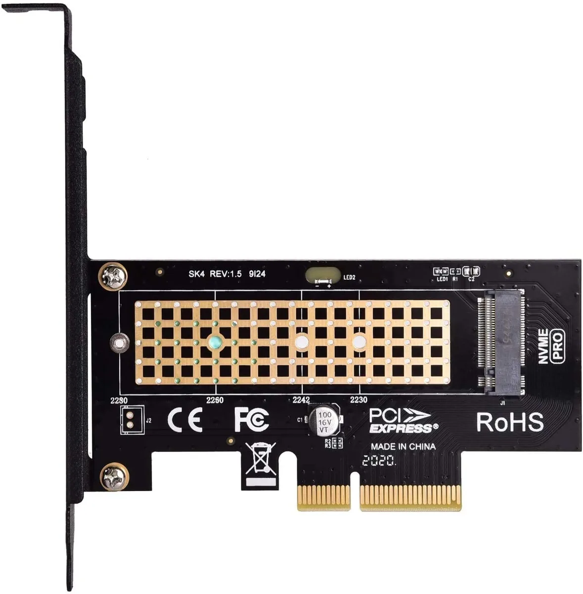 Teamyo Teamyo M.2 NVME to PCIe 4.0 x4 Adapter with Heatsink — صورة المنتج
