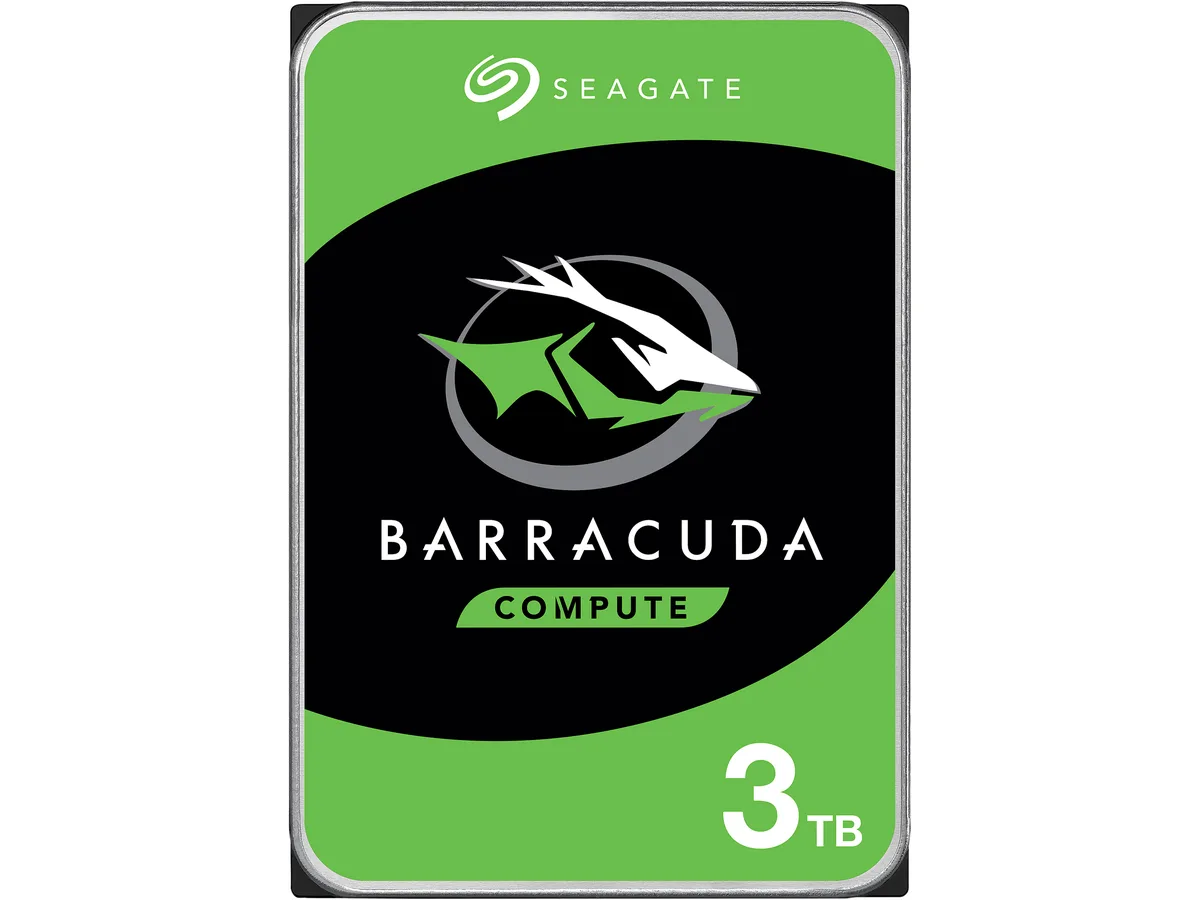 Seagate Seagate BarraCuda ST3000DM007 3TB 5400 RPM 256MB Cache SATA 6.0Gb/s 3.5" internal hard drive — Produktfoto