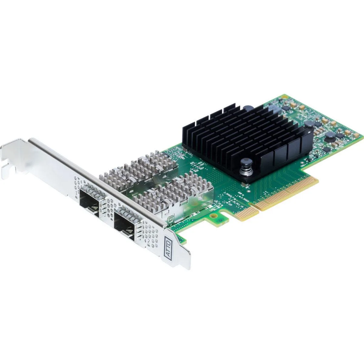 ATTO ATTO FFRM-N322-DA0 25GbE Dual Channel PCIe 3.0 x8 Low Profile SFP28 Network Card — صورة المنتج