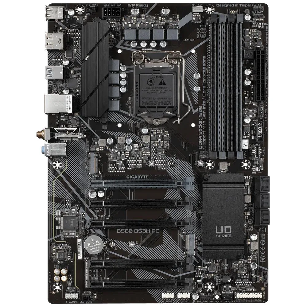 GIGABYTE GIGABYTE B560 DS3H AC Intel motherboard — photo du produit